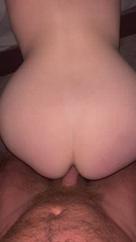 Hubby dumping his creamy load in me