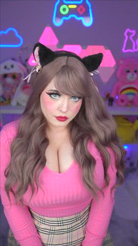 Ahegao Big Tits Boobs Cleavage Cosplay Dancing OnlyFans Tongue Fetish r/Catgirls