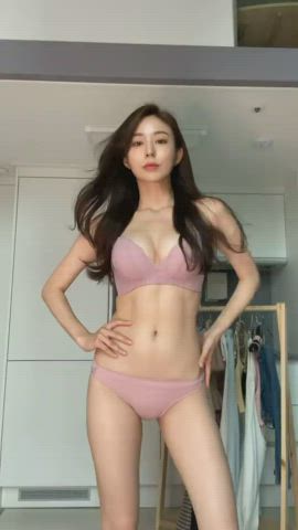 Asian Korean Lingerie Model clip