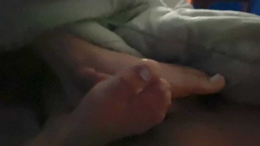Footjob first thing in the morning