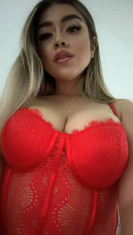 bdsm big tits blonde boobs corset latina model sexy shy submissive clip