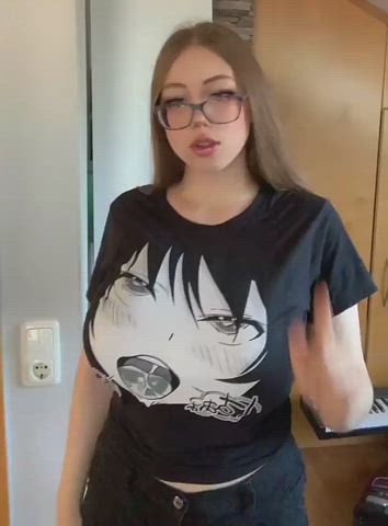 anime big tits busty jiggling teen tiktok clip