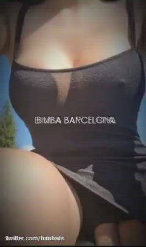 bimbofication brunette close up girl dick outdoor upskirt workout clip