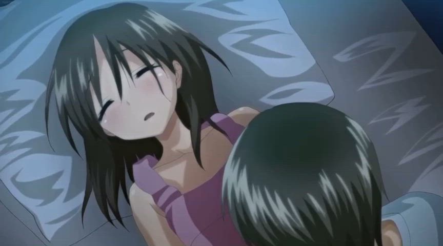 animation clit rubbing fingering hentai nsfw sibling sleeping clip