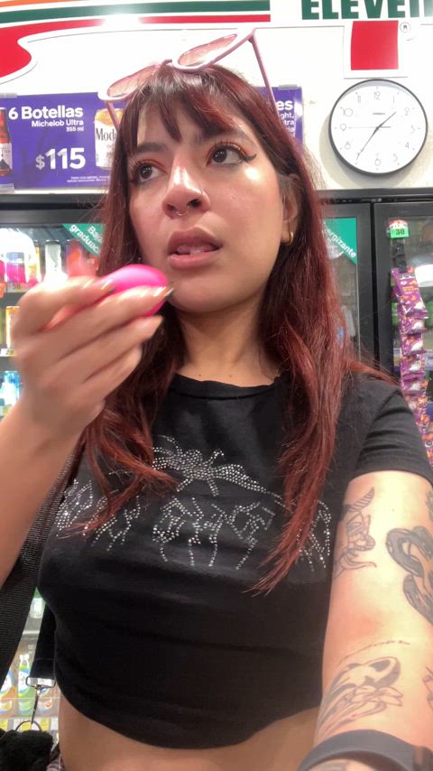 Trying to fit my lush at the convenience store