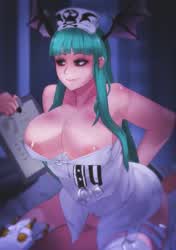 Morrigan in her free time