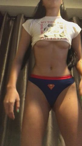 Brazilian Petite Superheroine clip