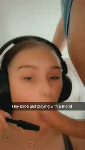 blowjob friends gamer girl clip
