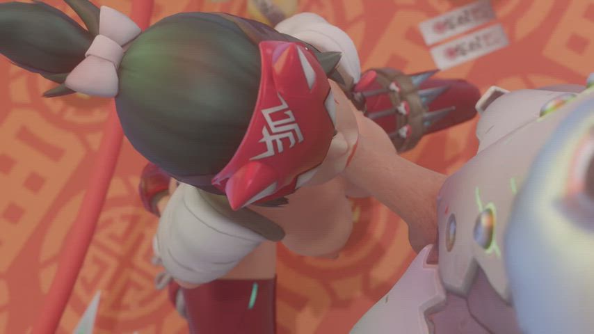 Overwatch Kiriko Giving Genji Some Ninja Head 3D Hentai
