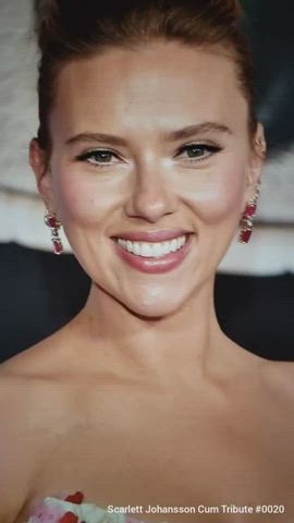 celebrity cumshot scarlett johansson tribbing tribute clip