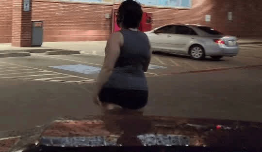 Big Ass Booty Jiggling Panties Pawg Public Short Hair Thick Thighs clip