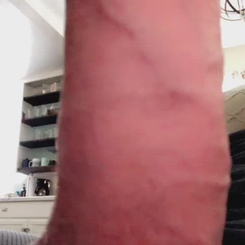 Daddy hiding his forearm behind his fat throbbing monster cock🥺