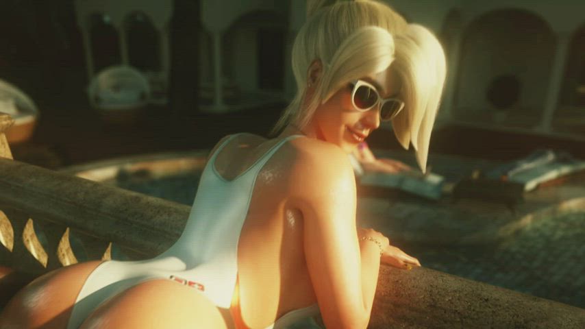 Mercy in Swimsuit offers player sexual healing (VGErotica)[Overwatch]