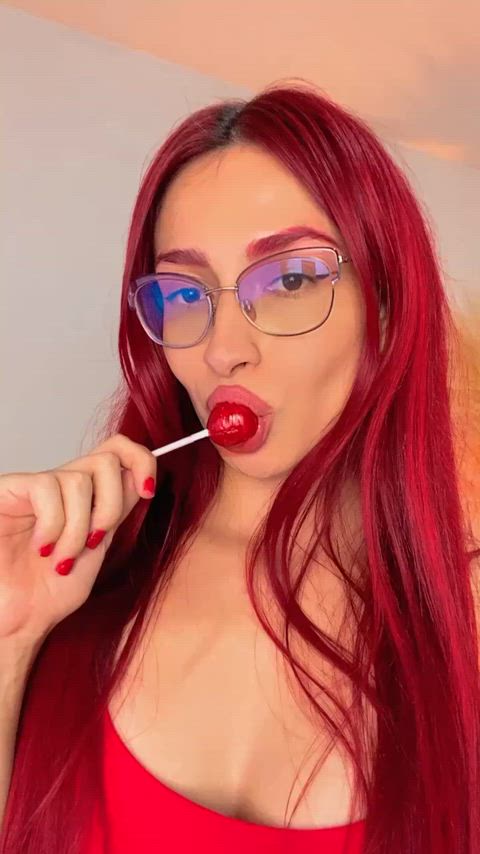 glasses pretty redhead clip