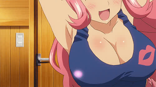 Anime Bouncing Tits Cleavage Ecchi Huge Tits clip