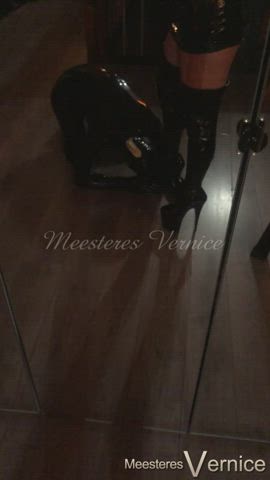 [domme] Be happy that I allow you to lick My boots, rubbergimp.