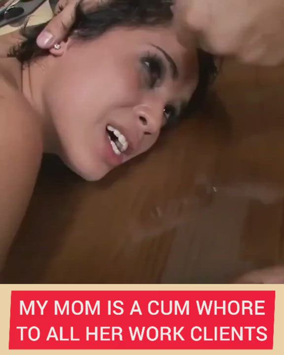Blowjob Caption Cum Eating Instructions Cum In Mouth Mom Office Work clip