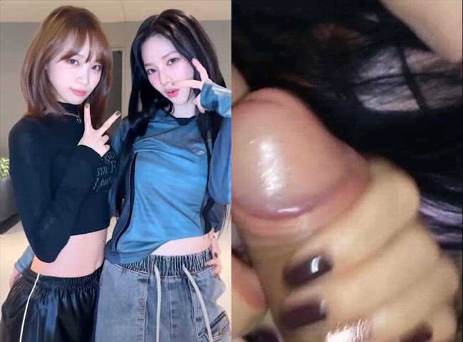 asian blowjob double blowjob korean split screen porn kpop clip