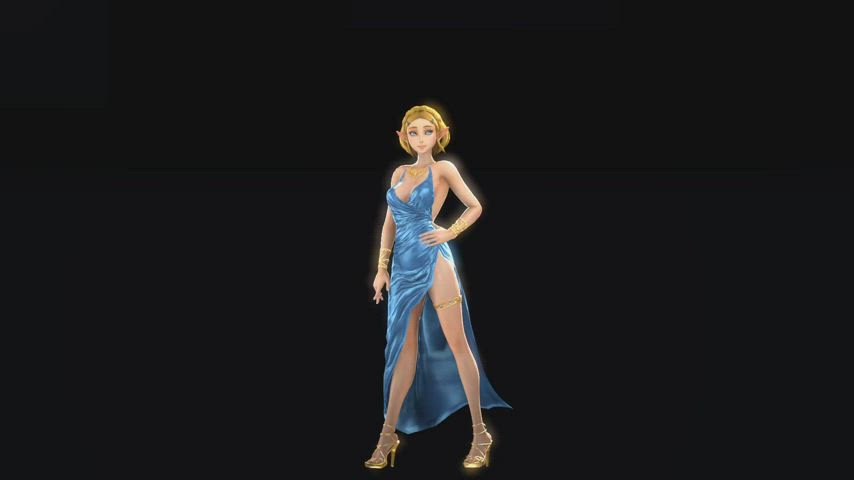 3d animation dress fantasy model clip