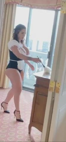 Heels Huge Tits Maid clip