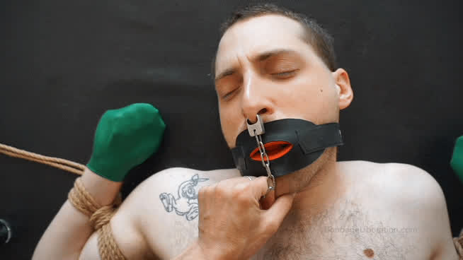 bdsm bondage gagged submissive clip