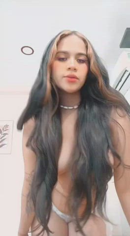 Ass Big Ass Big Tits Latina Long Hair Natural Tits Spanking Teen Tits clip