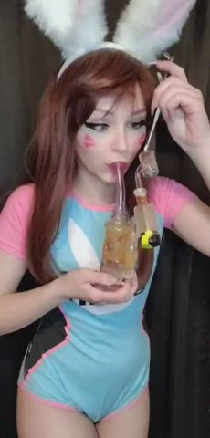 Cosplay Costume Gamer Girl Kawaii Girl Smoking Porn GIF by panderdabs