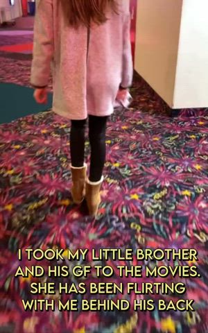 Fucking Little Brothers GF at the Movies