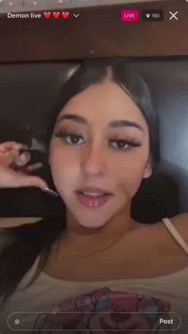 18 years old latina perky titty drop clip