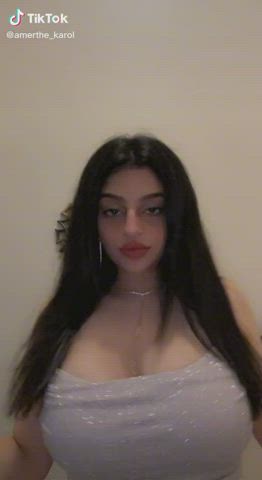 arab big tits boobs huge tits lebanese tiktok clip