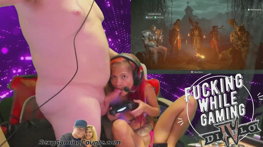 👉New Vid Alert Fucking While Gaming - Diablo IV - Blowjob with Creampie https://SGCLinks.com