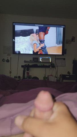 Trying not to cum to one of my favorite CuckoldSessions