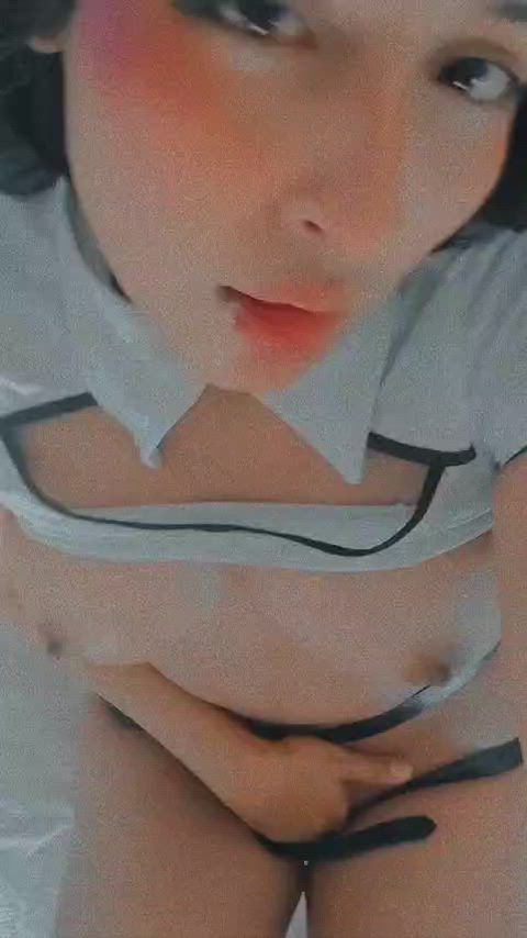 big tits camgirl clit rubbing close up eye contact female pov fingering hidden cam