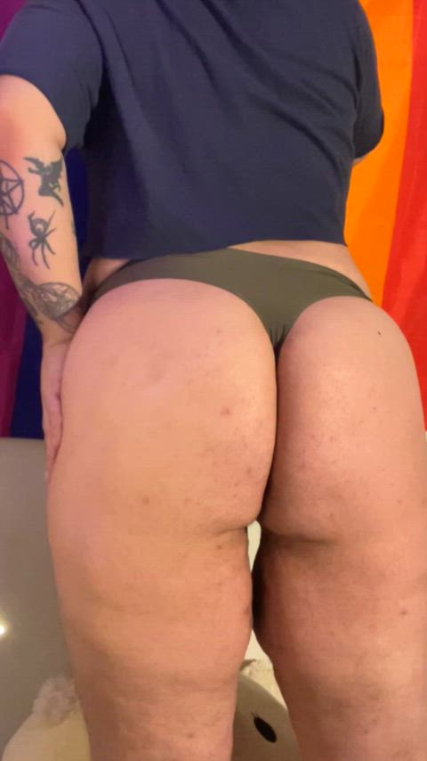 ass big ass huge ass onlyfans phat ass stacked tattoo tattooed tease thong clip