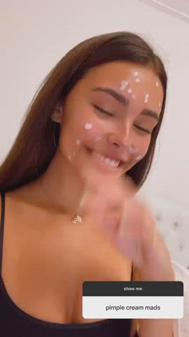 big tits brunette celebrity cleavage madison beer natural tits clip