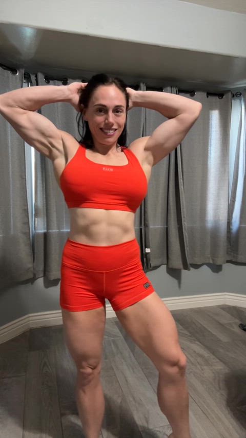 fitness muscles flexing clip