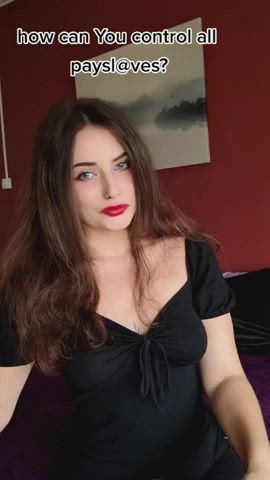 brunette dominatrix femdom fetish findom goddess kinky lipstick fetish mistress clip