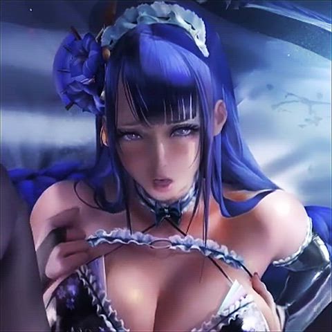 animation anime big tits boobs fetish hentai japanese maid moaning orgasm clip