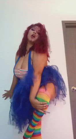amateur bbw big tits cosplay redhead sensual webcam clip