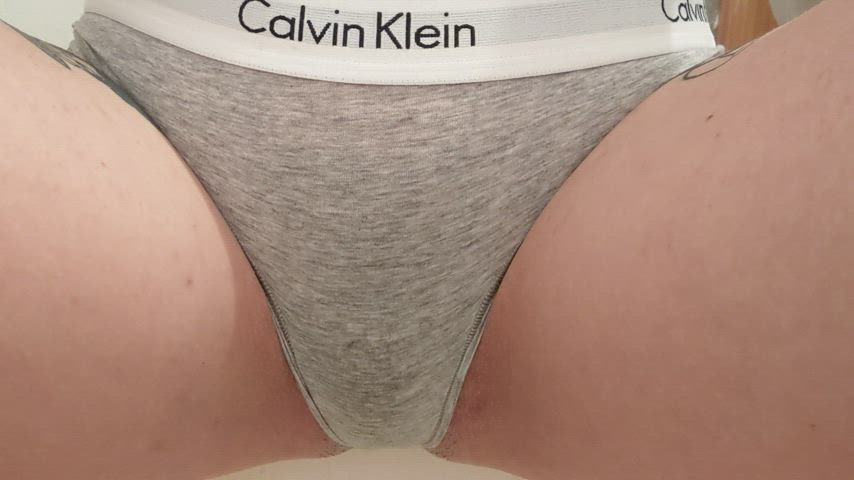 Peeing in my Calvin Klein feels so good! (F)