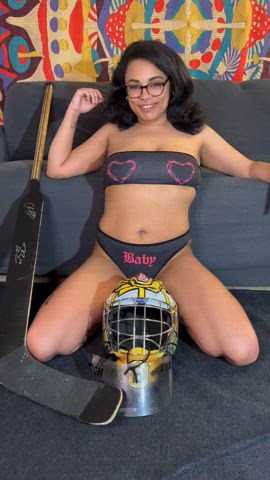 This puck slut is excited for playoffs