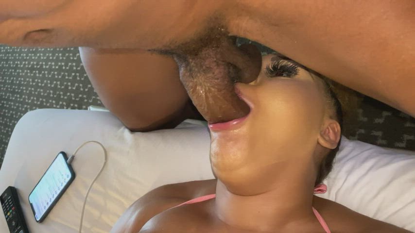 bbc blowjob ebony face fuck hardcore huge tits onlyfans rough throat fuck clip