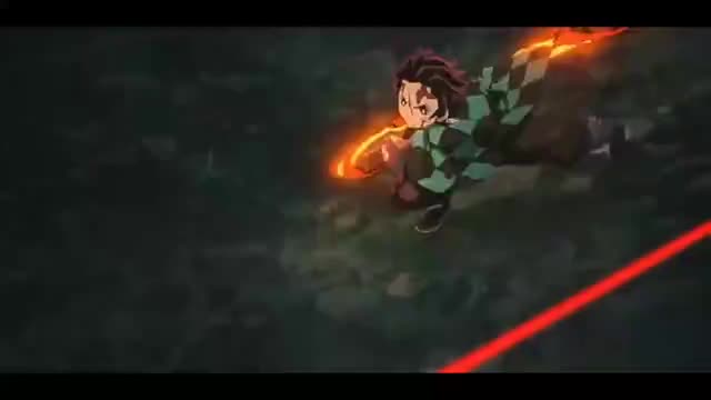 DEMON SLAYER TANJIRO VS RUI FULL FIGHT SCENE (60fps 1080p)(720P 60FPS) 1(3)