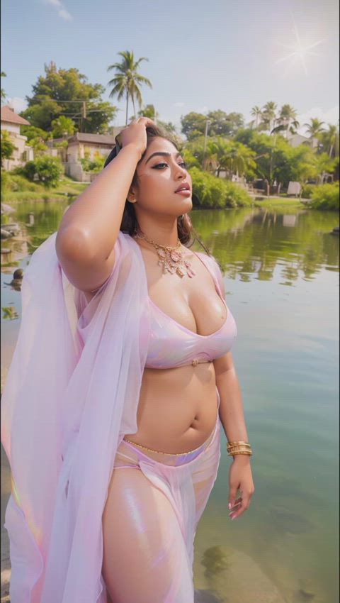 bengali big tits desi milf saree tits clip