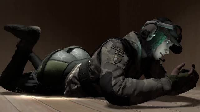 Ela on her drone GIF 2