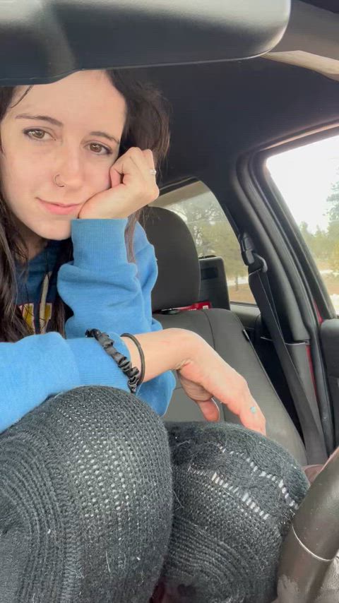 brunette cute panties public clip