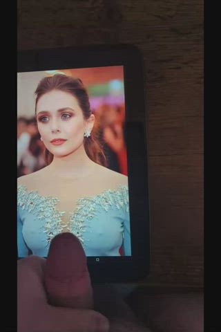 celebrity cum elizabeth olsen tribute clip