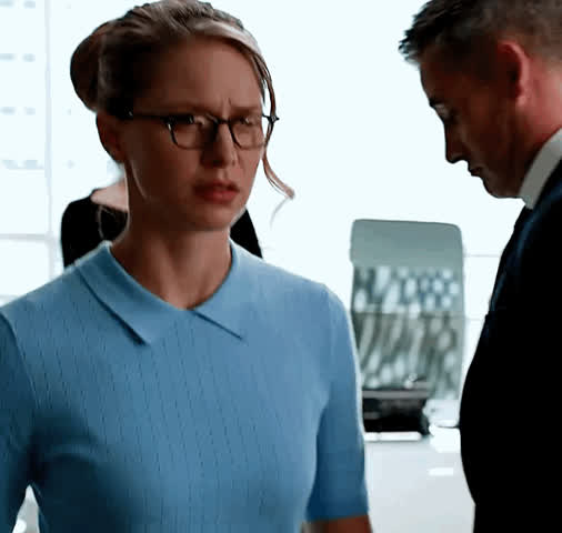 Secretary Melissa Benoist heading to your office to do what she has to do in order