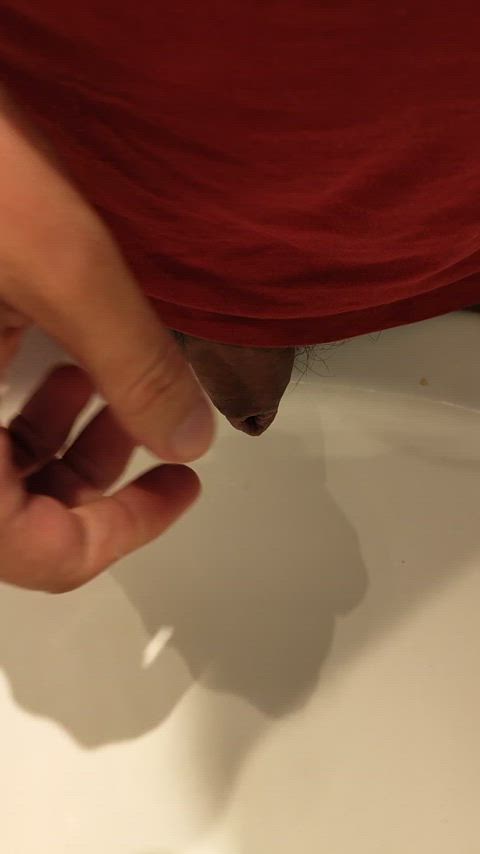 bottomless foreskin pee peeing piss pissing softcore uncut clip