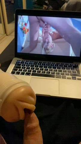 cock cute fleshlight male masturbation masturbating tribbing tribute clip
